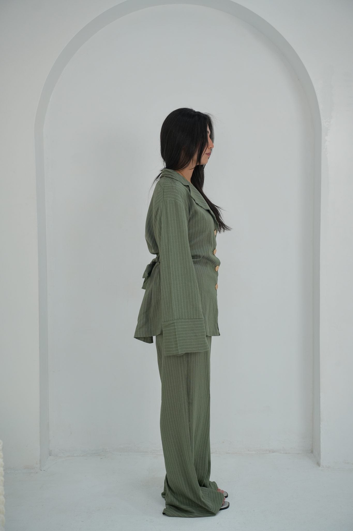 Olive Suit.