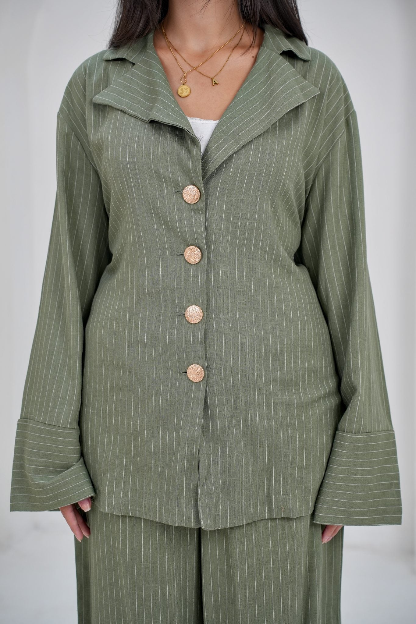 Olive Suit.