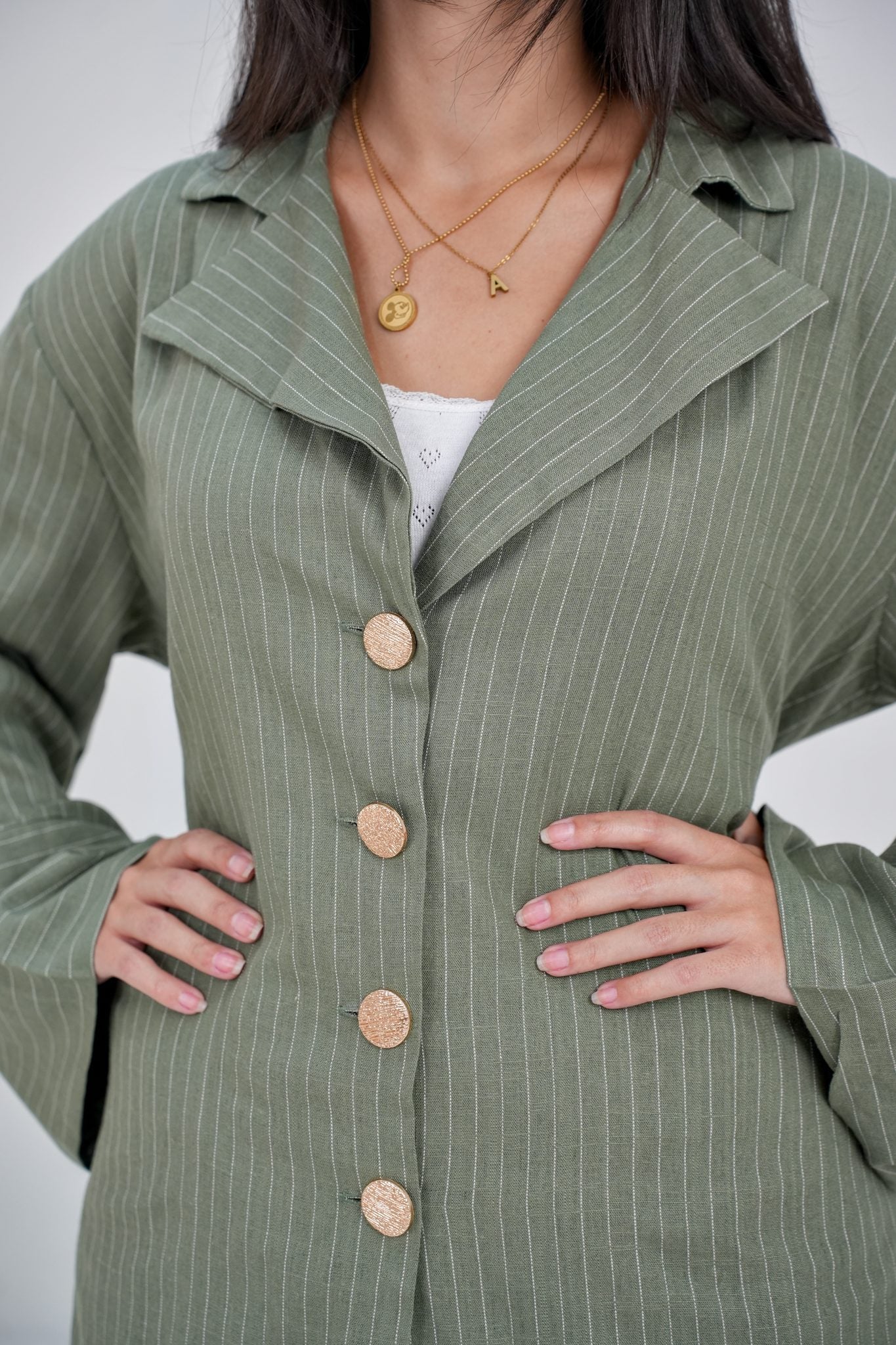 Olive Suit.