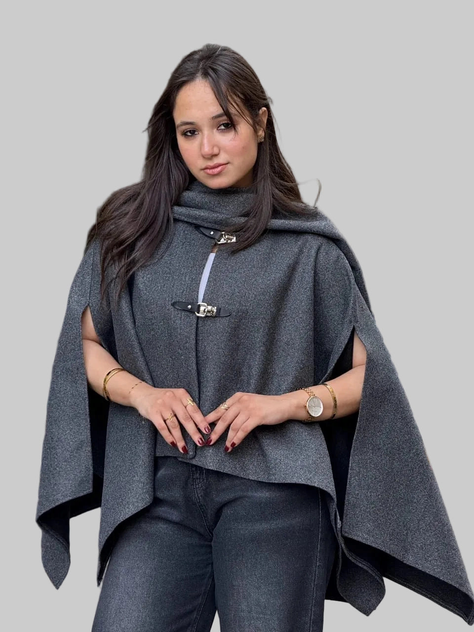 Mabella cape dark gray