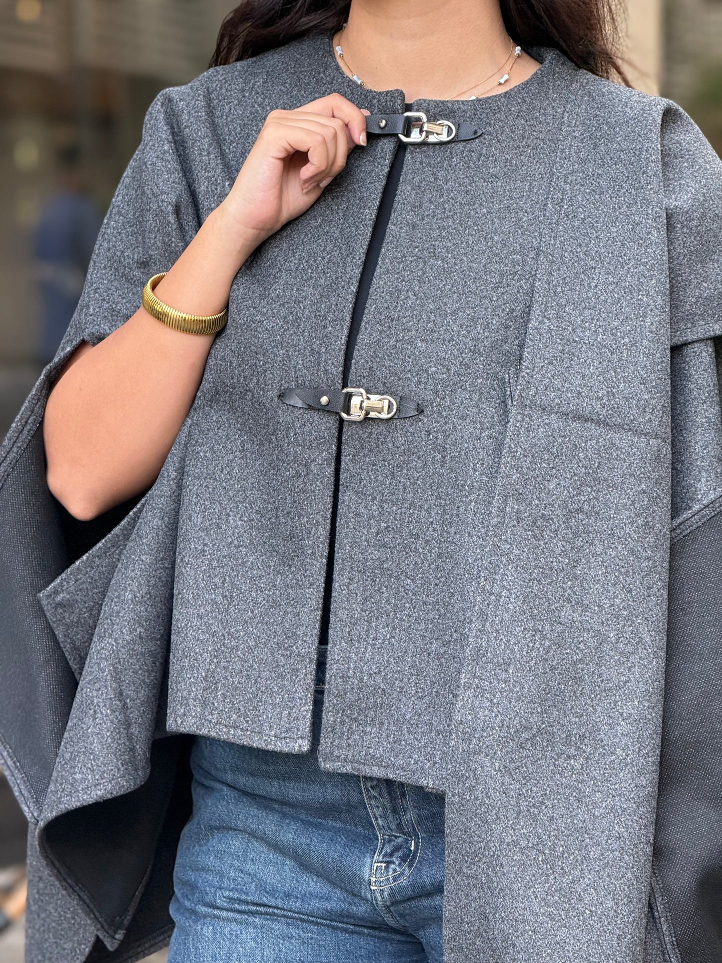 Mabella cape dark gray