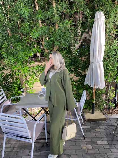 Olive Breeze Co-Ord Set