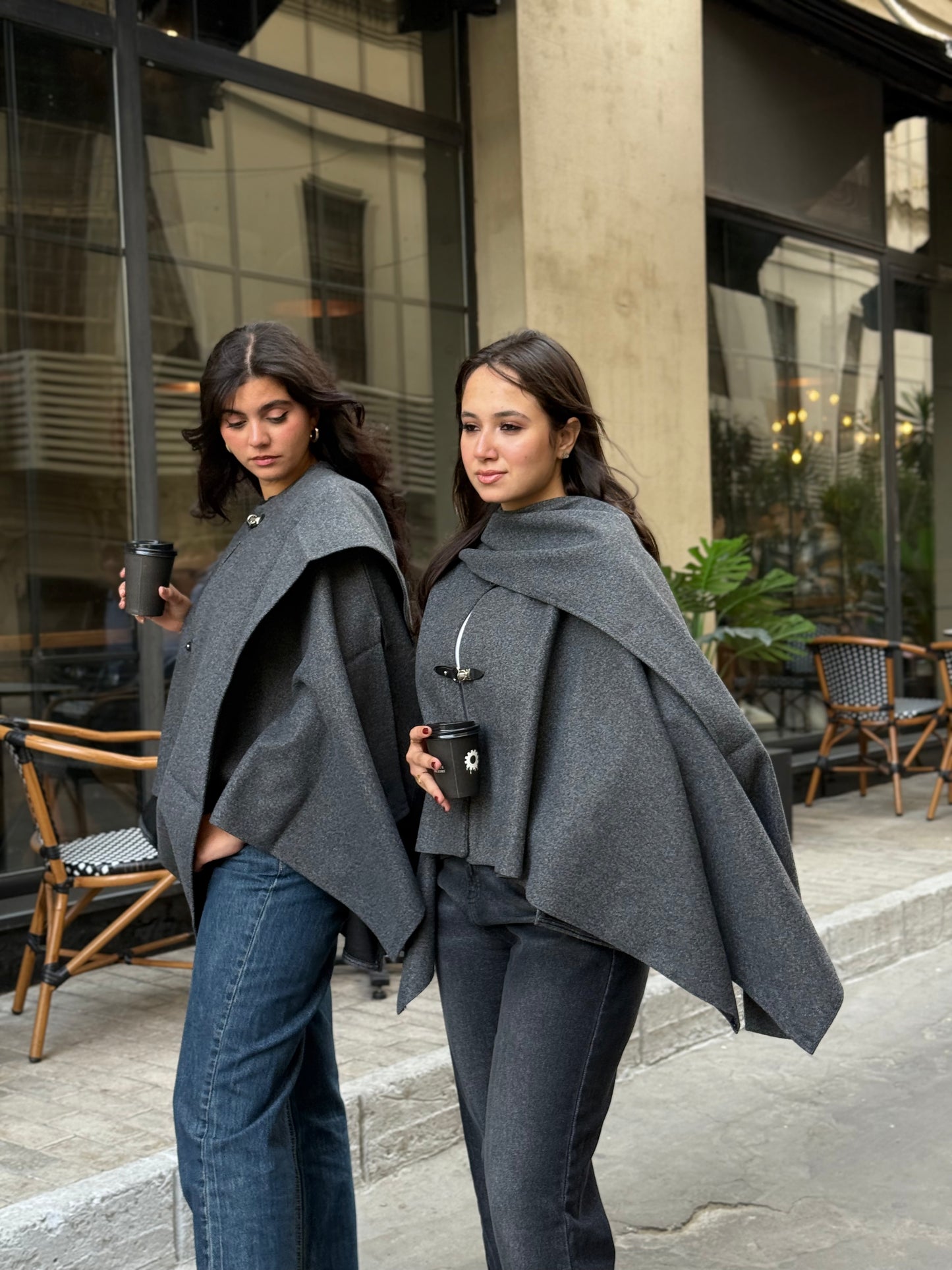 Mabella cape dark gray