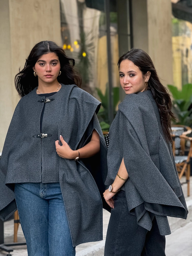Mabella cape dark gray